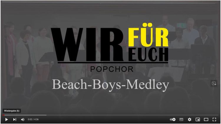 Chor Sigmaringen - Wir für Euch - beach-boys-medley Video bei YouTube
